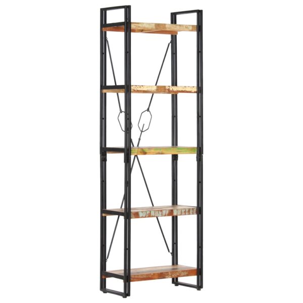 Vintage Industrial  Bookcase Solid Reclaimed Wood Display Shelves Storage