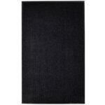 High-Quality Black Door Mat Large PVC Non-Skid Backing Easy Clean Indoor Outdoor