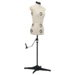 Adjustable Female Dress Form Mannequin Cream Small Tailor Display Stand Dummy