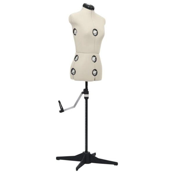 Adjustable Female Dress Form Mannequin Cream Small Tailor Display Stand Dummy