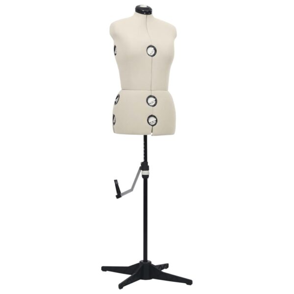 Adjustable Female Dress Form Mannequin Cream Medium Tailor Display Stand Dummy