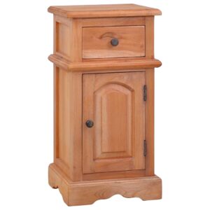 Vintage  Solid Mahogany Wood Bedside Cabinet Classic Nightstand Storage