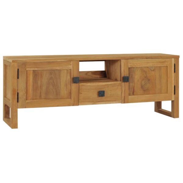 TV Cabinet 120x32x45 cm Solid Teak Wood