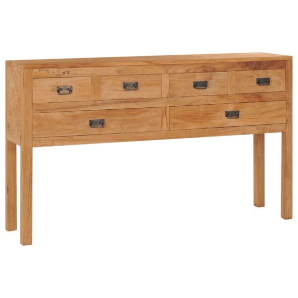 Sideboard 125x30x75 cm Solid Teak Wood