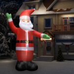 Inflatable Santa Claus LED Lighted Outdoor Christmas Yard Decoration Weatherproof