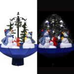 Artificial Snowfall Christmas Tree LED Lights Festive Melody Indoor Decor PVC