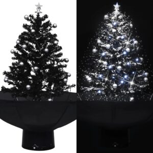 Artificial Snowfall Christmas Tree LED Lights Festive Melody Indoor Decor PVC