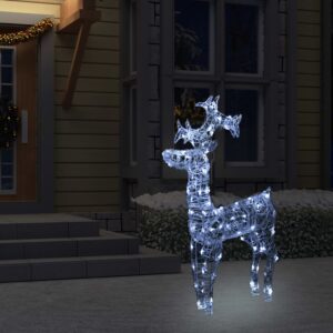 LED Lit Standing Reindeer Christmas Decoration Outdoor Indoor Weather-Resistant