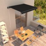 Outdoor Patio Awning Retractable Canopy Sun Shade UV Protection Water Resistant