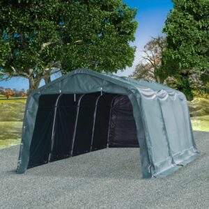 Removable Livestock Tent PVC 550 g/m² 3.3x6.4 m Dark Green