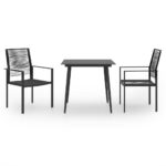 3 Piece Garden Dining Set