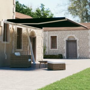 Freestanding Manual Retractable Awning 450x300 cm Anthracite