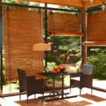 Outdoor Rattan Garden Dining Set Weather-Resistant Glass Tabletop Comfort Chairs