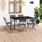 7 Piece Outdoor Dining Set Steel