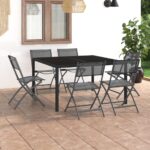 7 Piece Outdoor Dining Set Steel