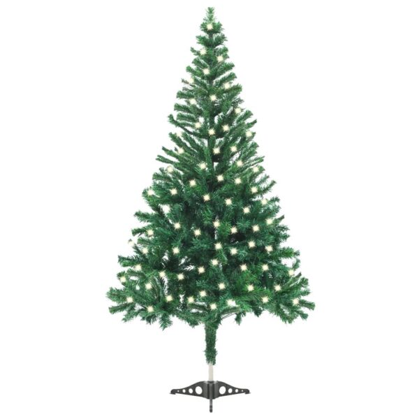 Artificial Pre-lit Christmas Tree with Stand 120 cm 230 Branches