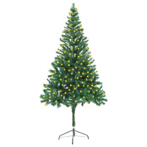 Artificial Pre-lit Christmas Tree with Stand 180 cm 564 Branches