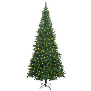 Artificial Pre-lit Christmas Tree L 240 cm Green