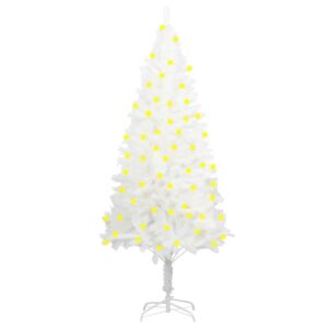 Artificial Pre-lit Christmas Tree White 180 cm