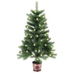 Artificial Pre-lit Christmas Tree 65 cm Green