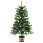 Artificial Pre-lit Christmas Tree 90 cm Green