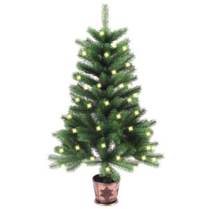 Artificial Pre-lit Christmas Tree 90 cm Green