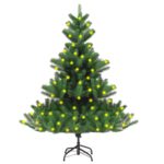 Nordmann Fir Artificial Pre-lit Christmas Tree Green 150 cm