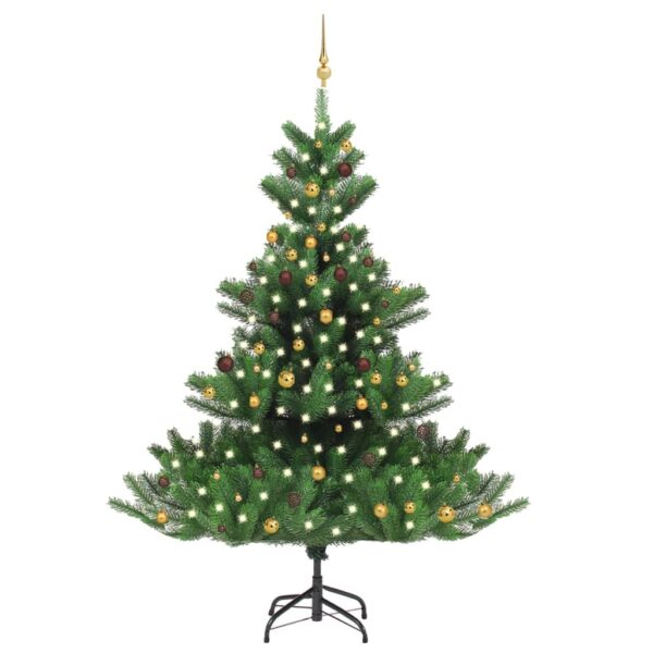 Nordmann Fir Artificial Christmas Tree LED&Ball Set Green 240cm