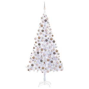 Artificial Pre-lit Christmas Tree with Ball Set 210 cm 910 Branches