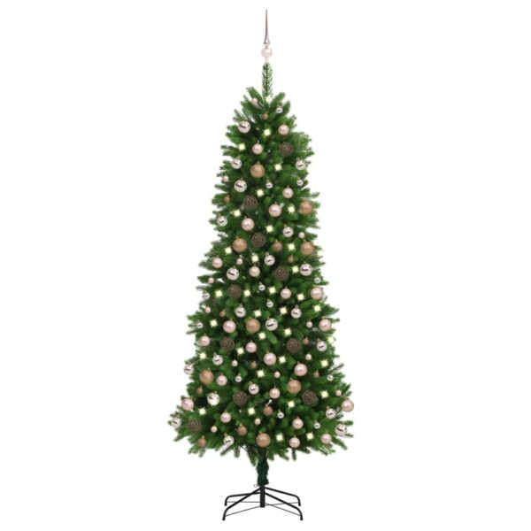 Artificial Pre-lit Christmas Tree with Ball Set 240 cm Green