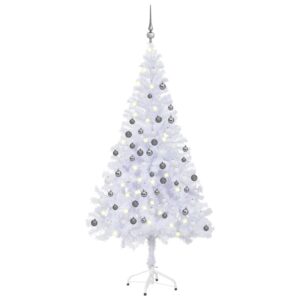 Artificial Pre-lit Christmas Tree with Ball Set 150 cm 380 Branches