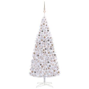 Artificial Pre-lit Christmas Tree with Ball Set LEDs 400 cm White