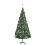 Artificial Pre-lit Christmas Tree with Ball Set 500 cm Green