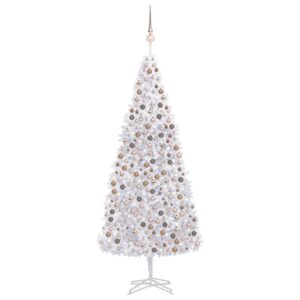 Artificial Pre-lit Christmas Tree with Ball Set 500 cm White