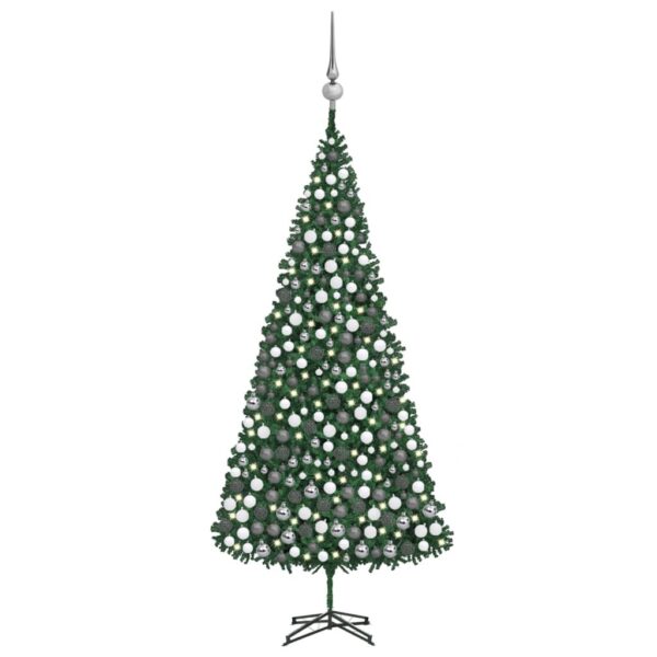 Artificial Pre-lit Christmas Tree with Ball Set 500 cm Green