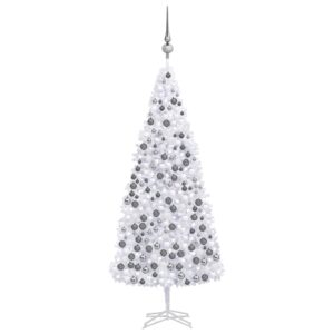 Artificial Pre-lit Christmas Tree with Ball Set 500 cm White