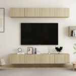 TV Cabinets 4 pcs Sonoma Oak 100x30x30 cm Engineered Wood