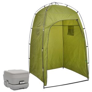 Portable Camping Toilet & Privacy Shower Tent Combo Outdoor Ensuite Easy Setup