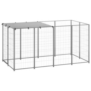 Spacious Outdoor Dog Kennel Playpen Large Secure Pet Cage with Water-Resistant Roof