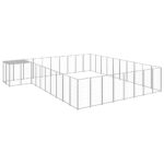 Dog Kennel Silver 25.41 m² Steel