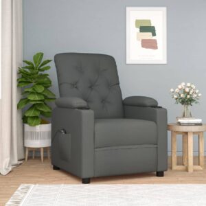 Stand up Chair Dark Grey Fabric