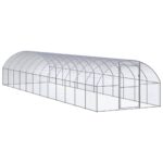 Outdoor Chicken Coop 3x12x2 m Galvanised Steel