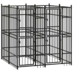 Outdoor Dog Kennel Steel 3.69 m²