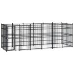 Outdoor Dog Kennel Steel 11.06 m²