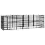 Outdoor Dog Kennel Steel 12.9 m²