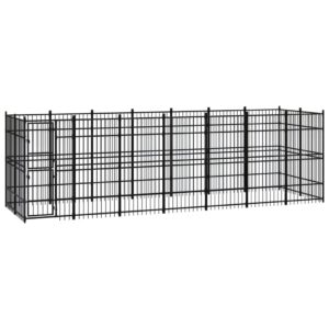 Outdoor Dog Kennel Steel 12.9 m²