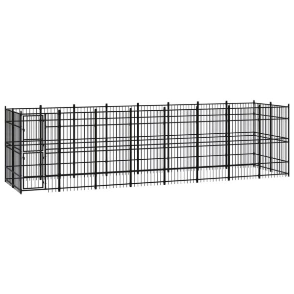 Outdoor Dog Kennel Steel 14.75 m²