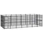 Outdoor Dog Kennel Steel 19.35 m²