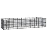 Outdoor Dog Kennel Steel 27.65 m²