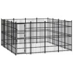 Outdoor Dog Kennel Steel 14.75 m²